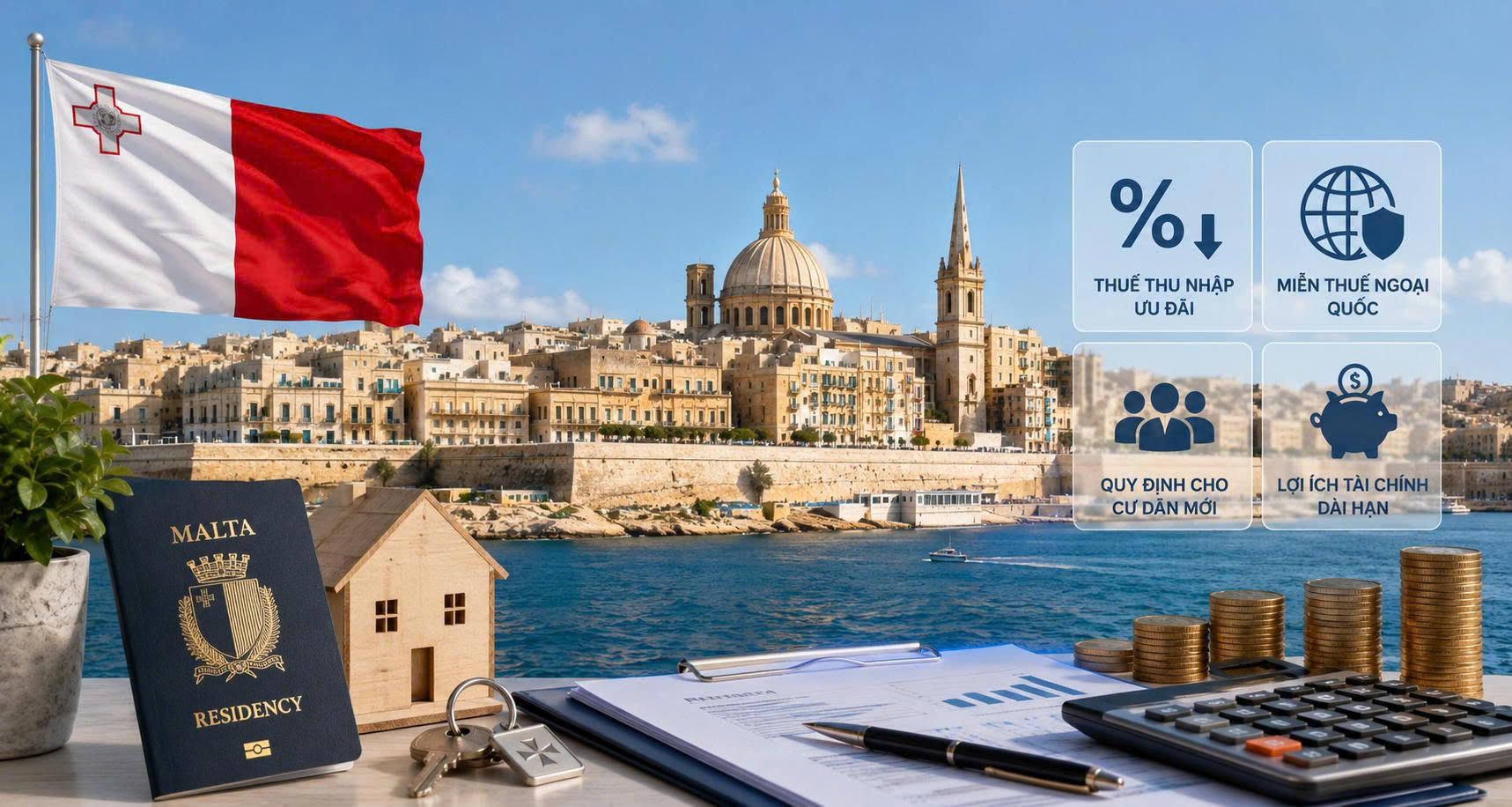 Chính Sách Thuế Malta Cho Cư Dân Mới: Những Ưu Đãi Nổi Bật