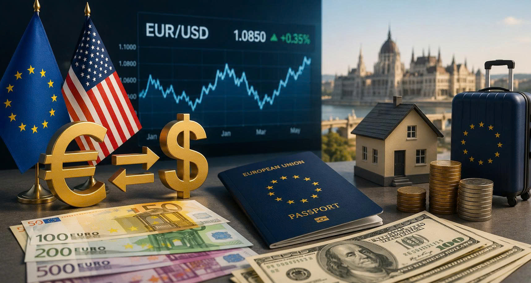 Tỷ Giá EUR/USD Và Tác Động Đến Chi Phí Định Cư Châu Âu