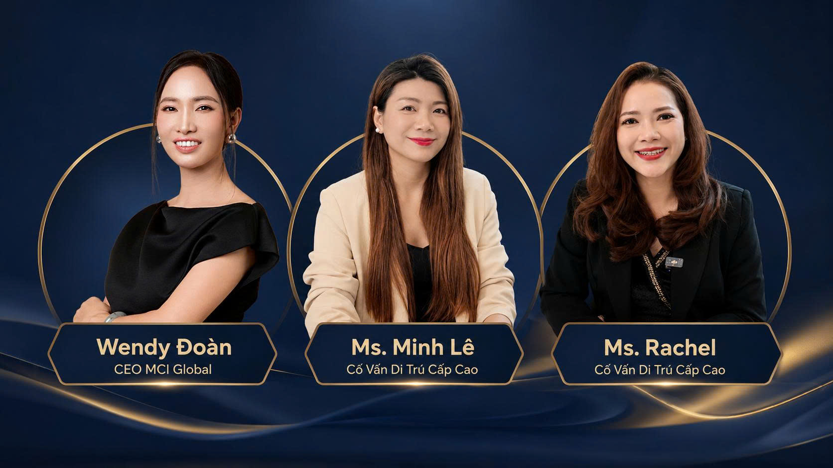 Host phiên live tư vấn định cư châu Âu trực tuyến của MCI Global