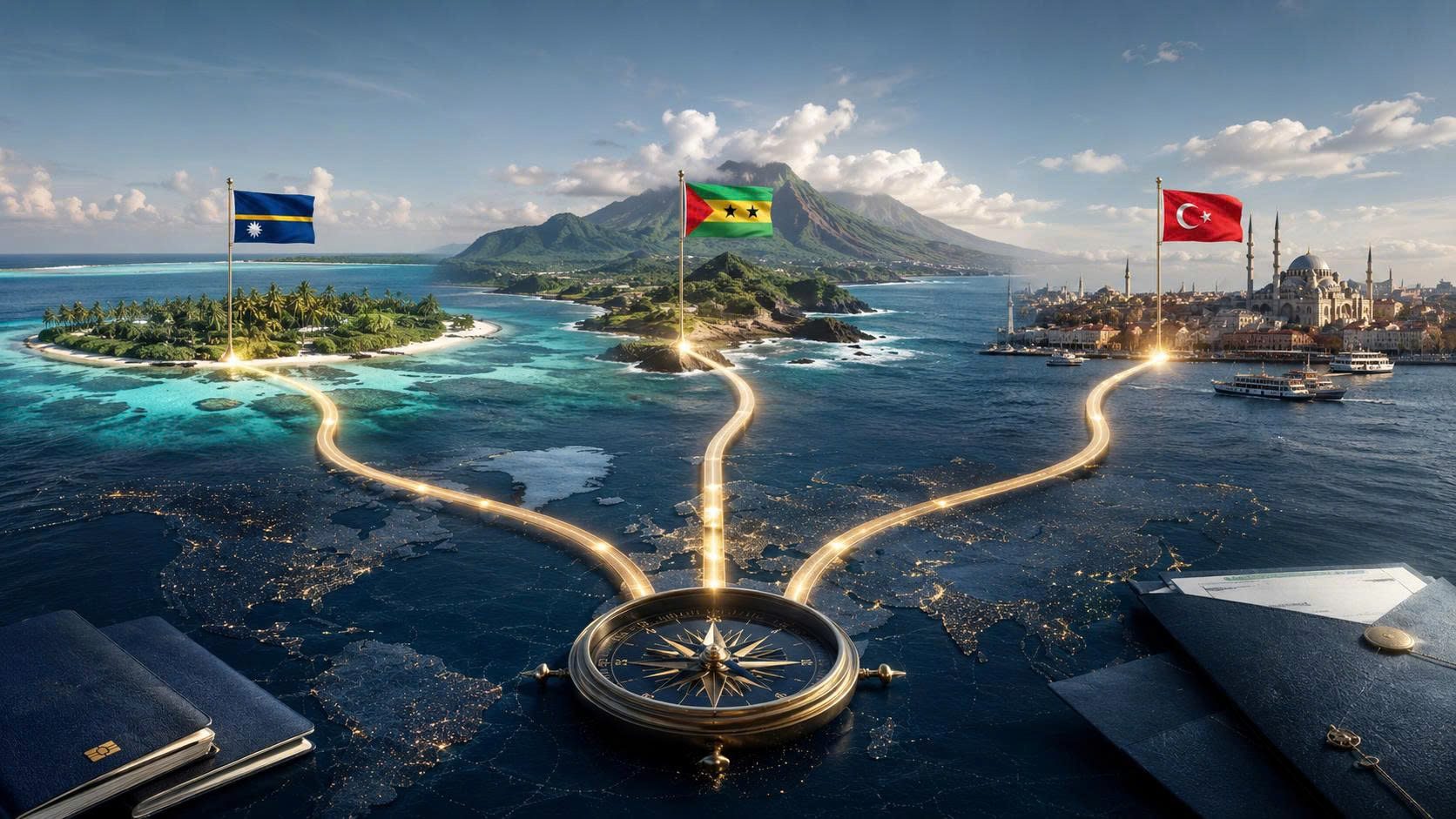 So Sánh 3 Chương Trình Quốc Tịch Trực Tiếp: Nauru, São Tomé, Thổ Nhĩ Kỳ