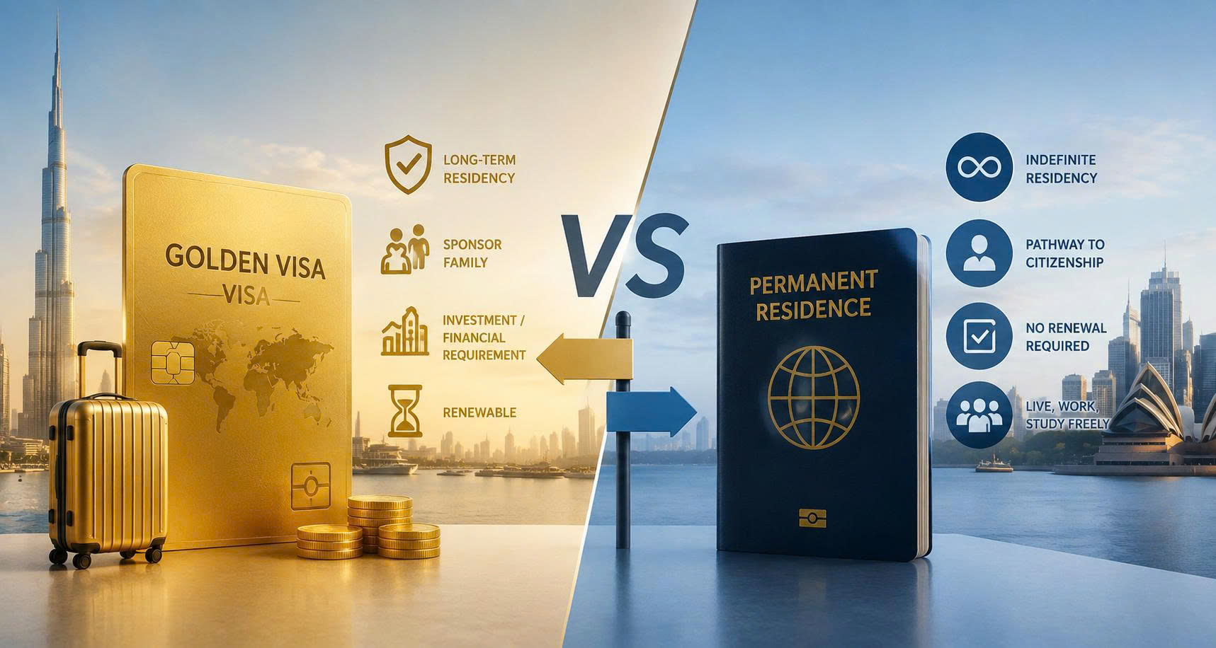 Golden Visa Và Permanent Residence Khác Nhau Thế Nào?